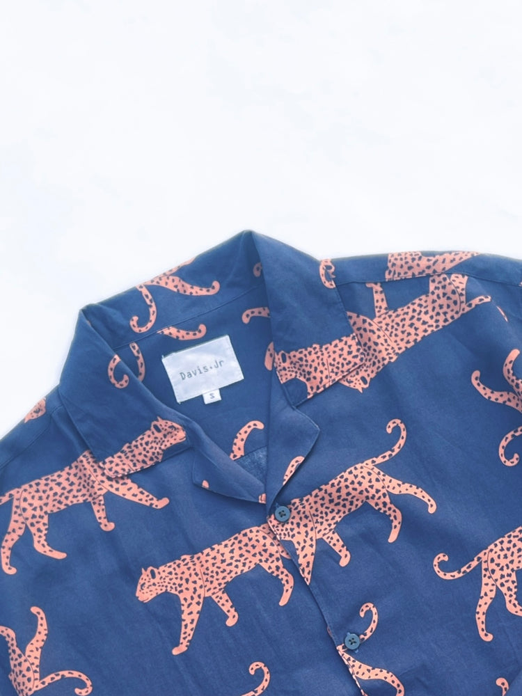 Animal Printed Shirt – Blue