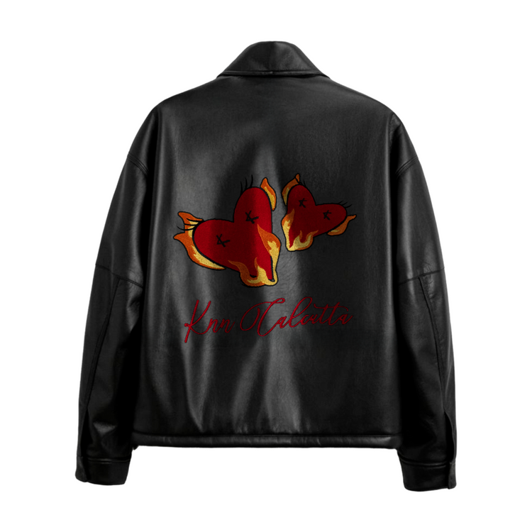 Twin Flames Leather Jacket
