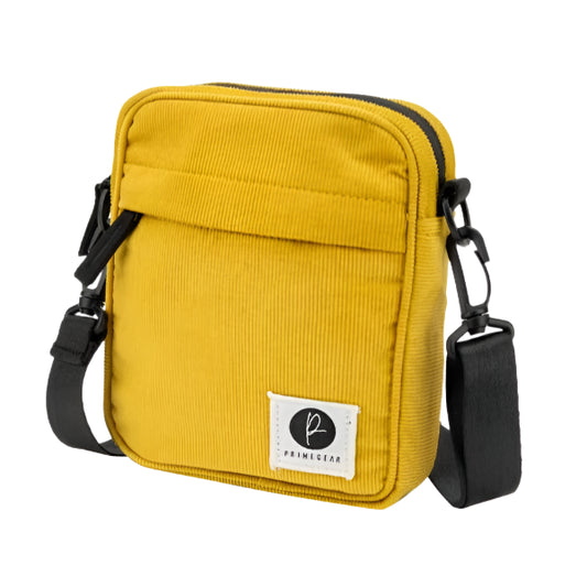 Yellow Corduroy Shoulder Bag