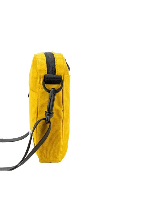 Yellow Corduroy Shoulder Bag