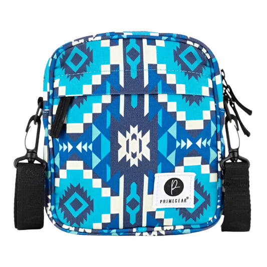 Blue Aztec Shoulder Bag