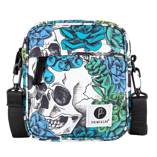 Floral Skull Shoulder Bag