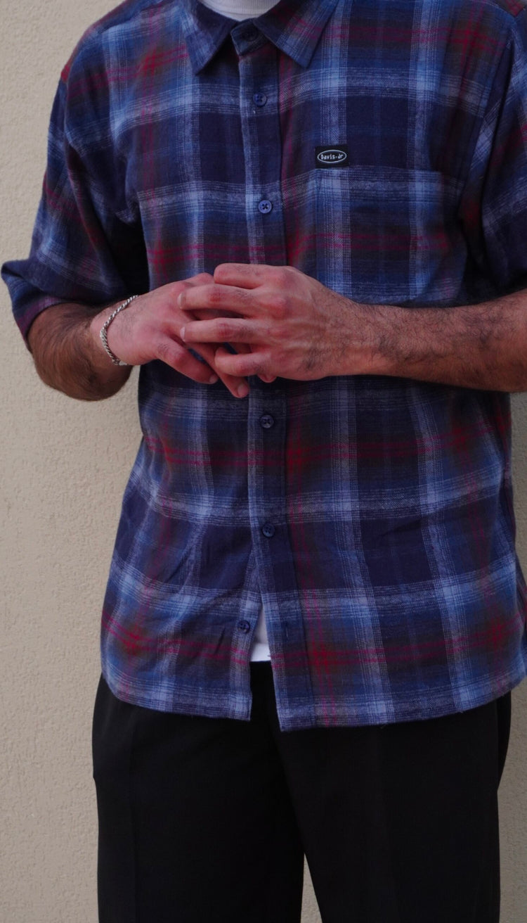 Vintage Checked Shirt - Blue