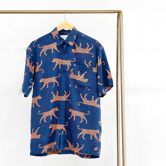 Animal Printed Shirt – Blue