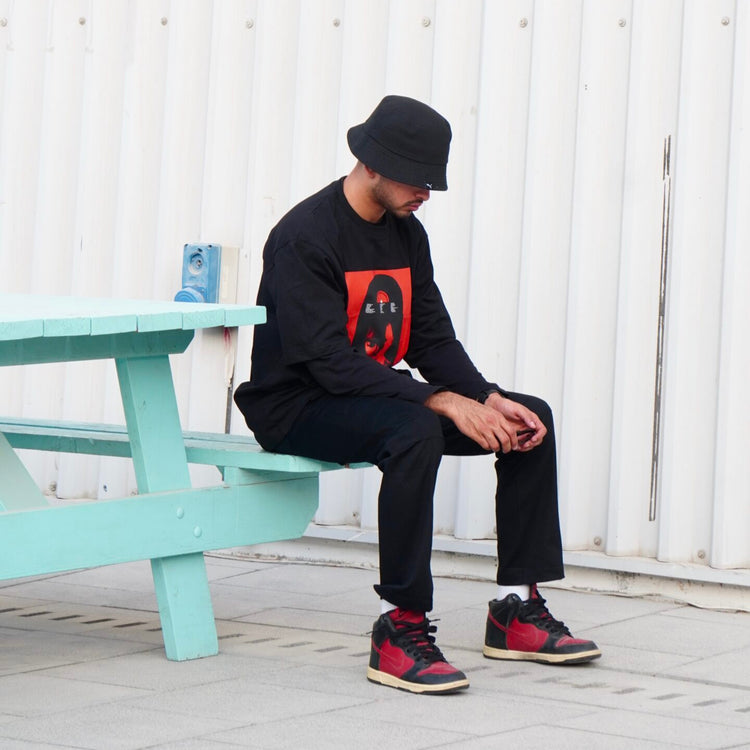 Relaxed Fit Black T-Shirt