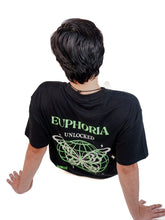 Load image into Gallery viewer, Euphoria unlocked- Oversized Black T-shirt
