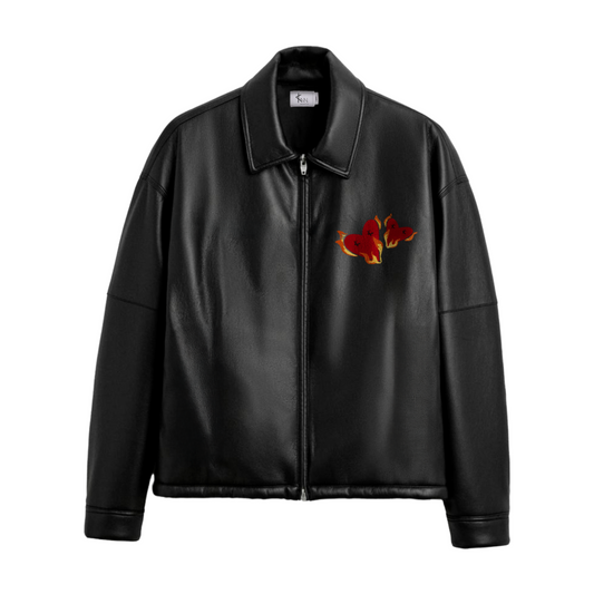 Twin Flames Leather Jacket