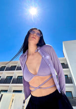 Load image into Gallery viewer, Purple Ribbed Bralette
