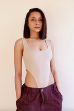 Load image into Gallery viewer, Beige Square Cut Bodysuit
