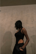 Load image into Gallery viewer, Black Square Cut Body Suit
