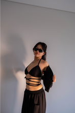 Load image into Gallery viewer, Black Ribbed Bralette
